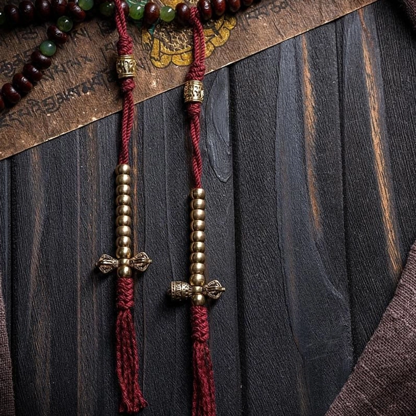 Purple bodhi seed mala bracelet 8mm bead size option with elastic rope stringing