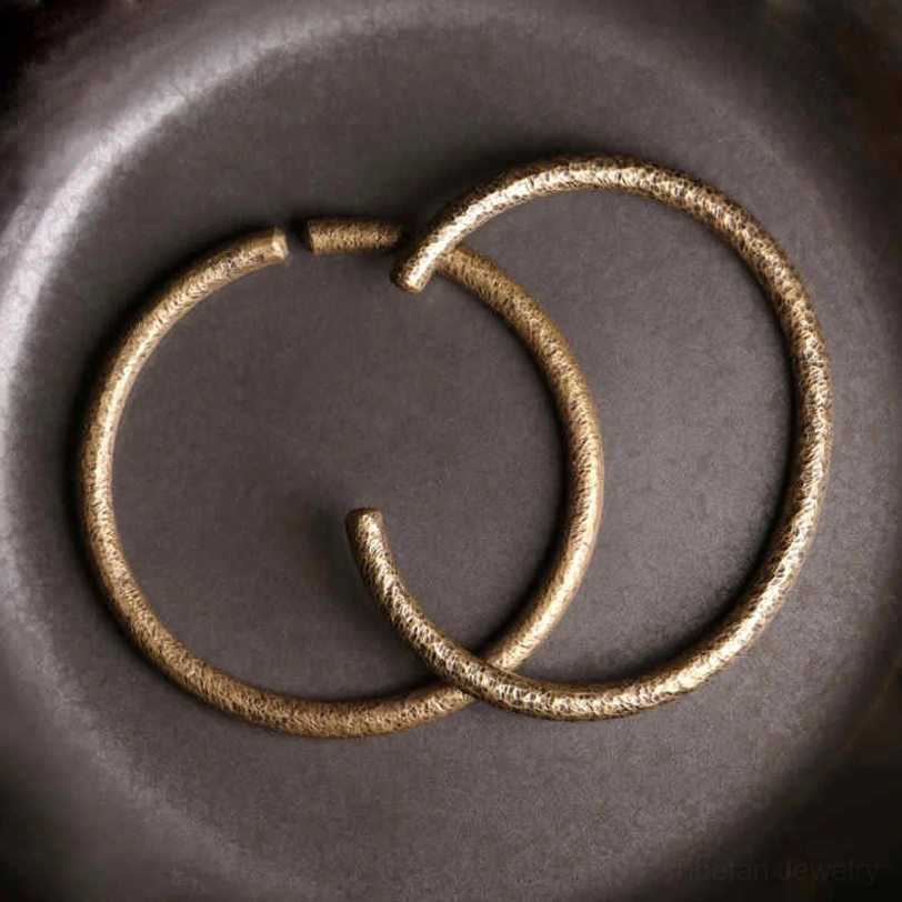 Adjustable copper energy cuff bracelet, handcrafted artisan design for spiritual practice