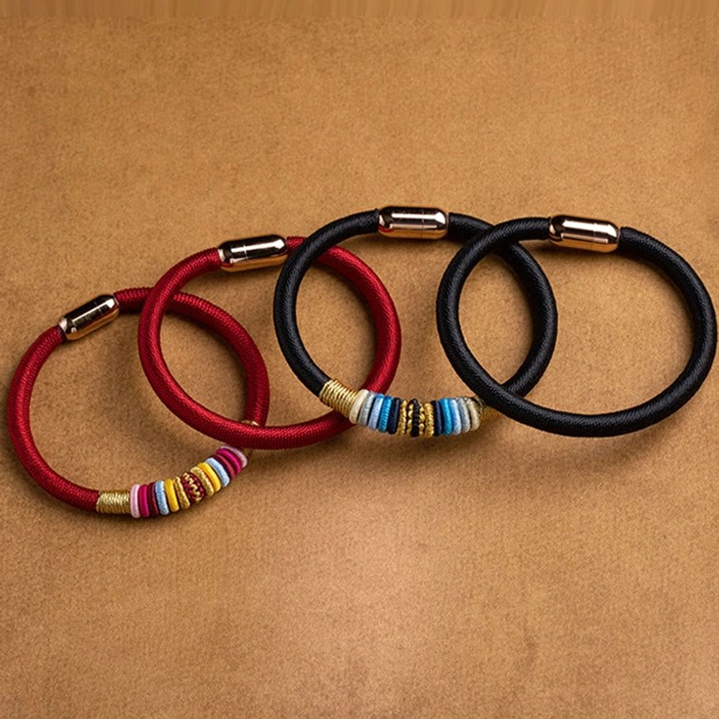 Artisanal Tibetan Vajra Knot protection bracelet, Buddhist spiritual symbol jewelry for daily wear