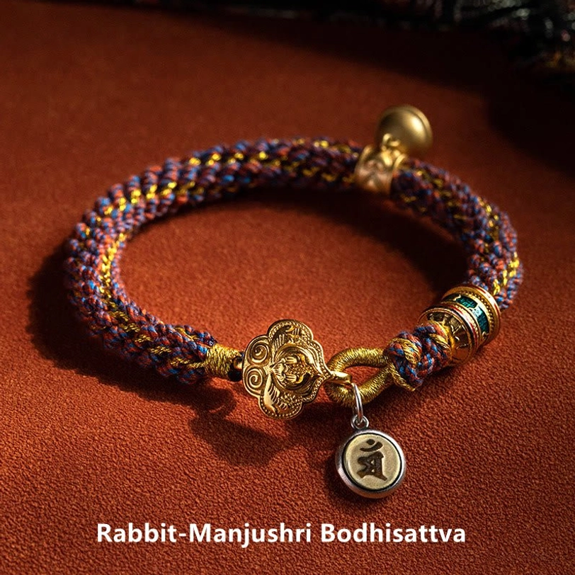 Chinese zodiac 12 animals natal Buddha bracelet collection showing all zodiac sign variations