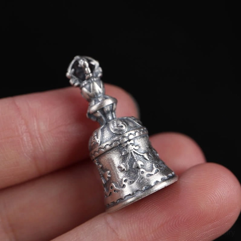 Dorje bell pendant as spiritual home decoration, suitable for altar setup and meditation space adornment
