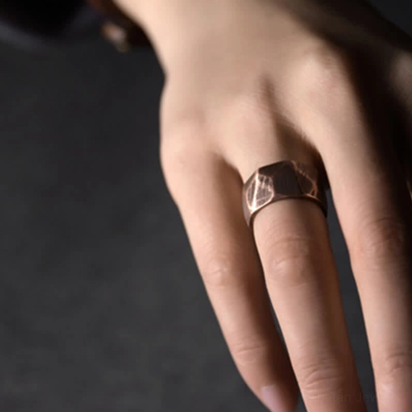 Copper wealth ring eco-friendly natural material sustainable jewelry