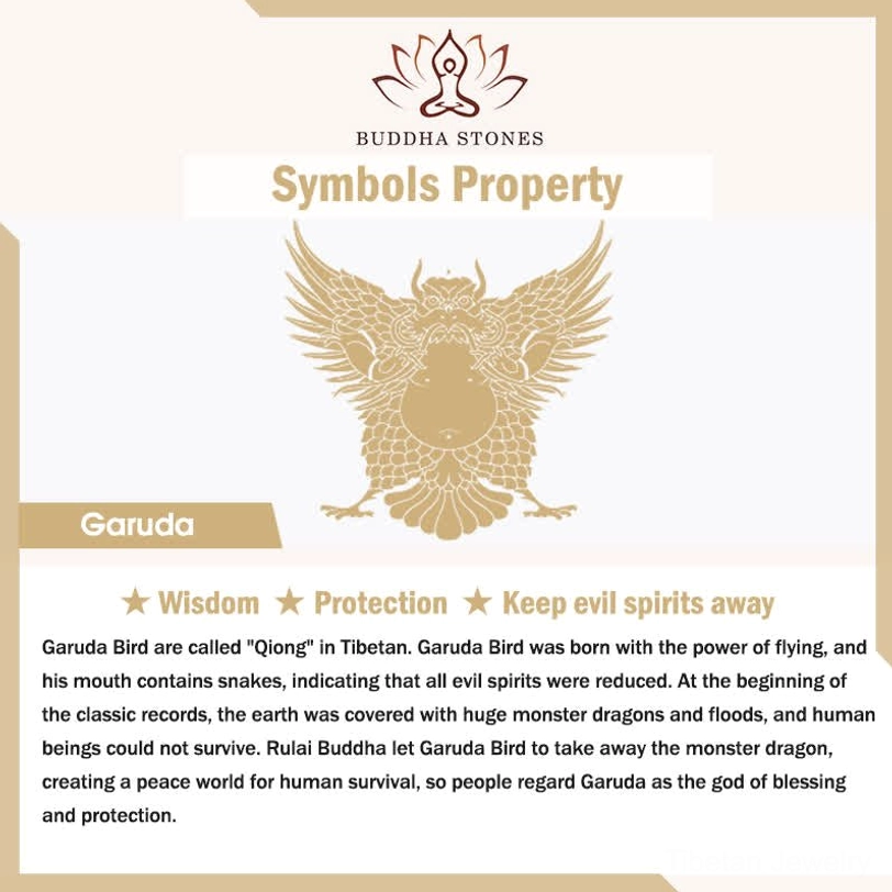 Garuda symbol spiritual significance card explaining wisdom protection against evil spirits