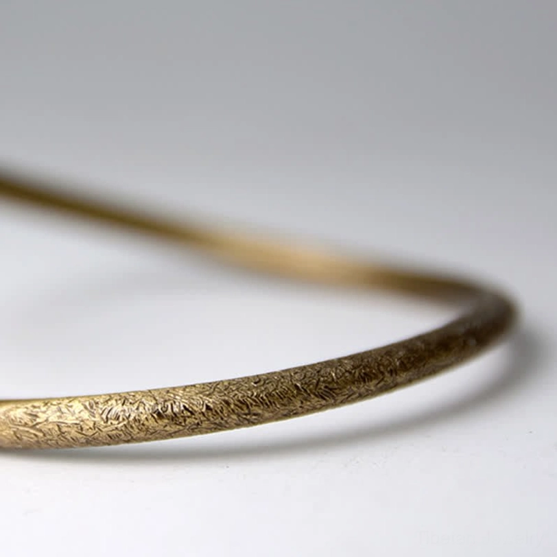 Handmade Tibetan copper claw cuff bracelet, sustainable eco-friendly material, antique bronze-gold patina finish