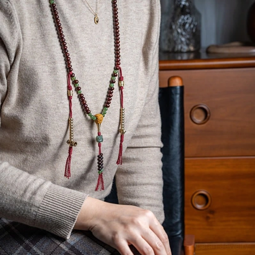 Loose smooth round translucent hetian green jade beads used in tibetan 108 mala bracelet