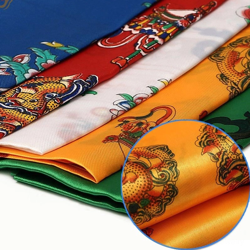Tibetan khata scarves being presented with both hands in traditional respectful manner showing cultural gifting etiquette