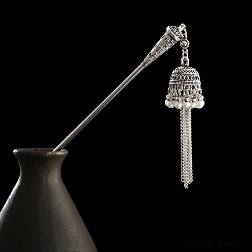 Lily of the Valley design tassel hairpin humility renewal happiness