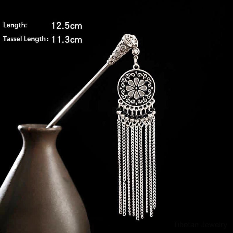 Lily of the Valley water drop tassel hairpin humility and happiness renewal