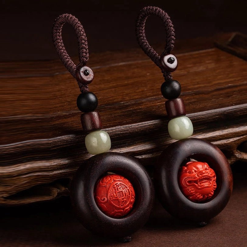 Om Mani Padme Hum keychain showing spiritual mantra and protective blessing for daily life