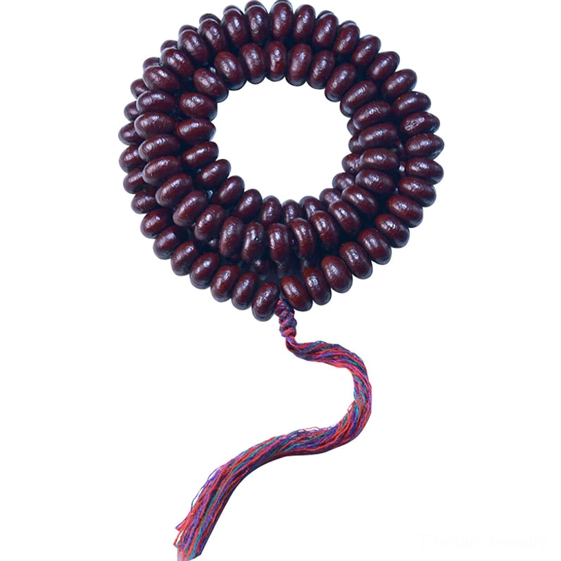 Premium natural Purple Bodhi Seed 108 mala beads for yoga meditation and spiritual awakening
