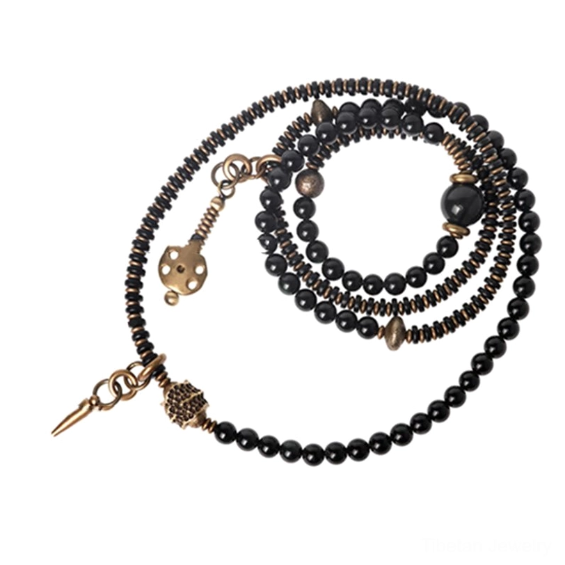 Rainbow obsidian bracelet with tibetan cultural heritage symbolism and ancient spiritual significance