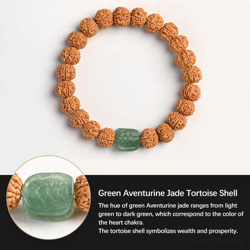 Spiritual Rudraksha Bodhi seed bracelet perfect for yoga and meditation practice