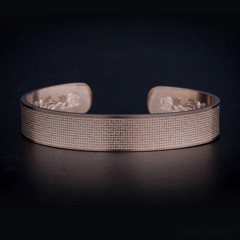 Shurangama mantra titanium steel blessing bracelet - spiritual wellness jewelry for meditation and protection
