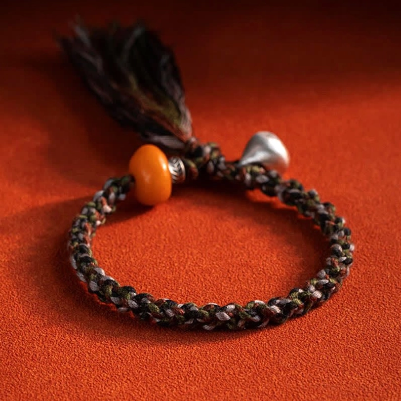 Tibetan amber protection bracelet size comparison guide showing different wrist circumference options and fit demonstrations