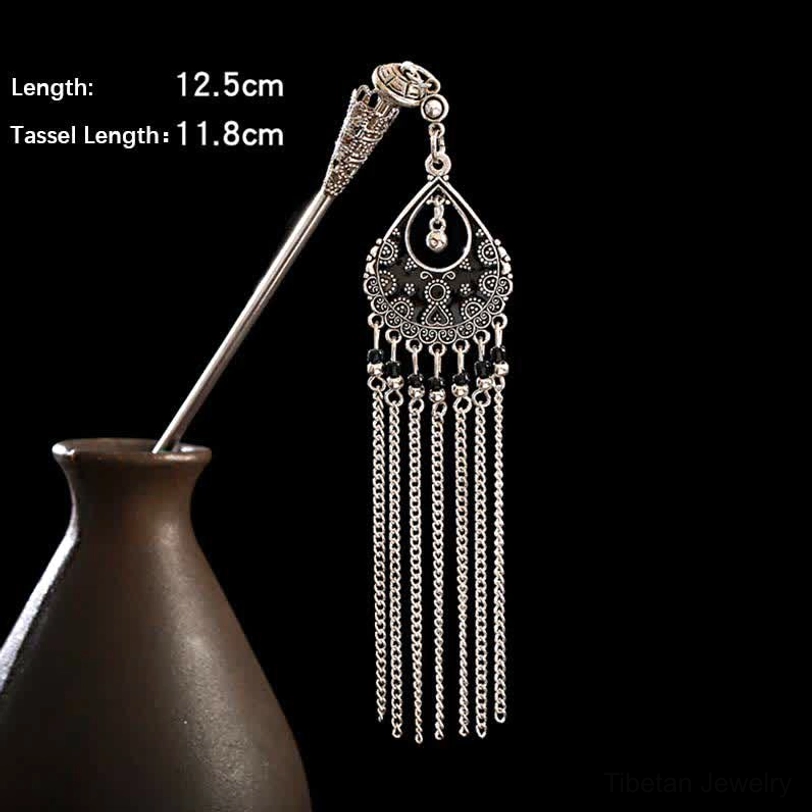 Tassel hairpin gift presentation for yoga practitioners and spiritual seekers