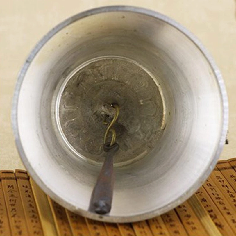 Tibetan bell and dorje set altar arrangement showing both instruments positioned for meditation practice and spiritual ritual use