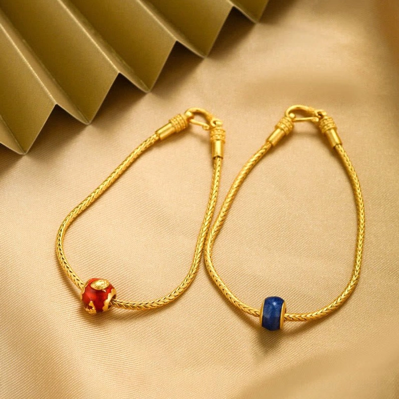 Tibetan blessing bracelet gift set featuring sacred symbols for prosperity protection and peace