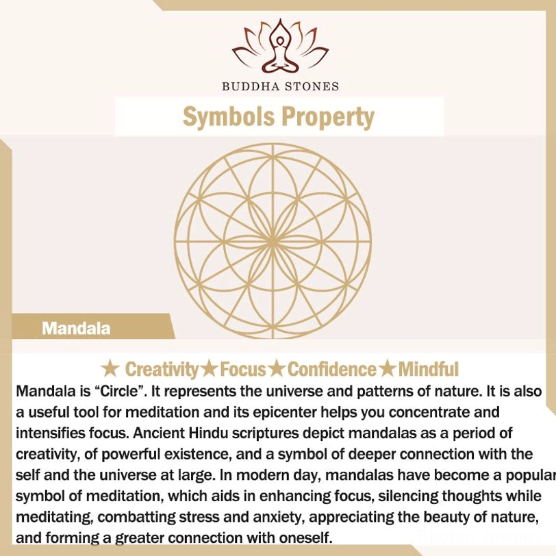 Tibetan Buddhist mandala necklace with protective energy and creativity enhancement beaded design