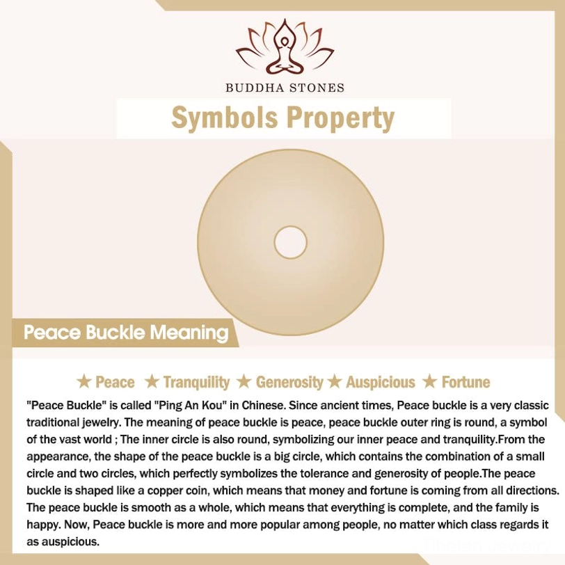 Tibetan lotus peace buckle pendant necklace on neck model wearing adjustable braided cord spiritual talisman