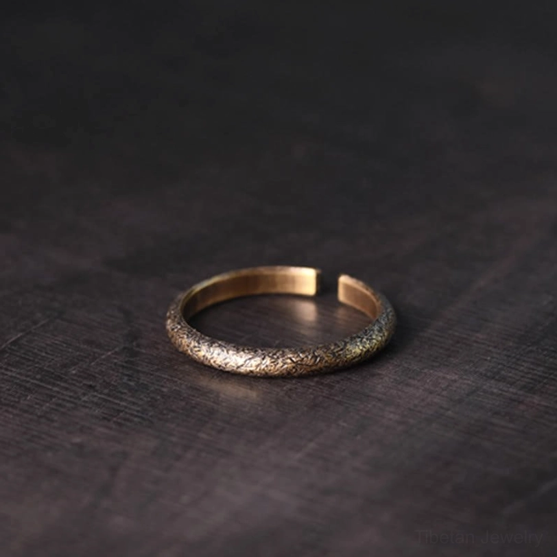 Tibetan vintage copper rings size guide - women men and men plus size adjustable fit options in 2mm and 4.5mm band widths