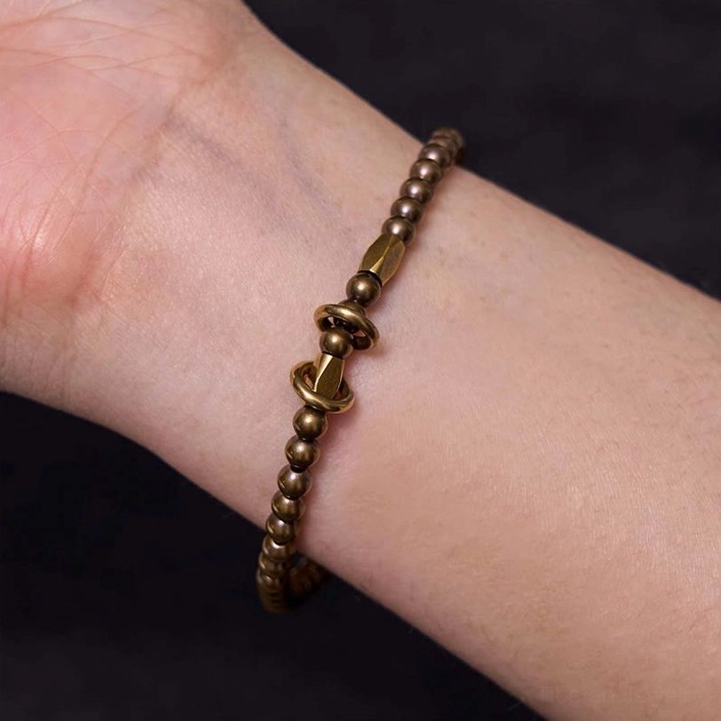 Tibetan balance and strength couple bracelet in multiple sizes from XS to L wrist circumference
