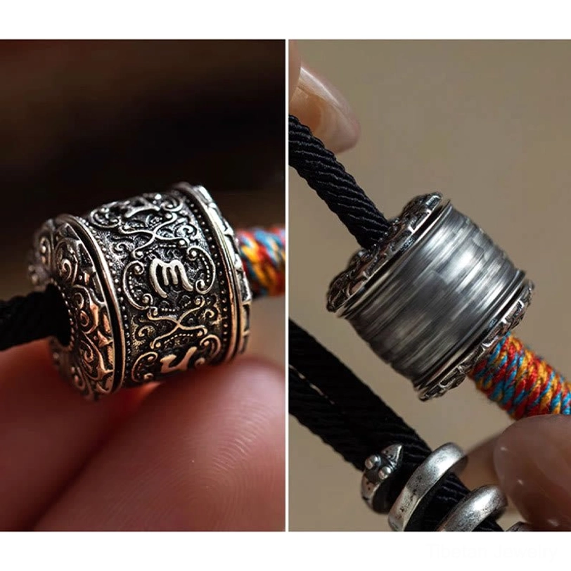 Tibetan Om Mani Padme Hum bracelet cultural heritage piece supporting traditional craftspeople