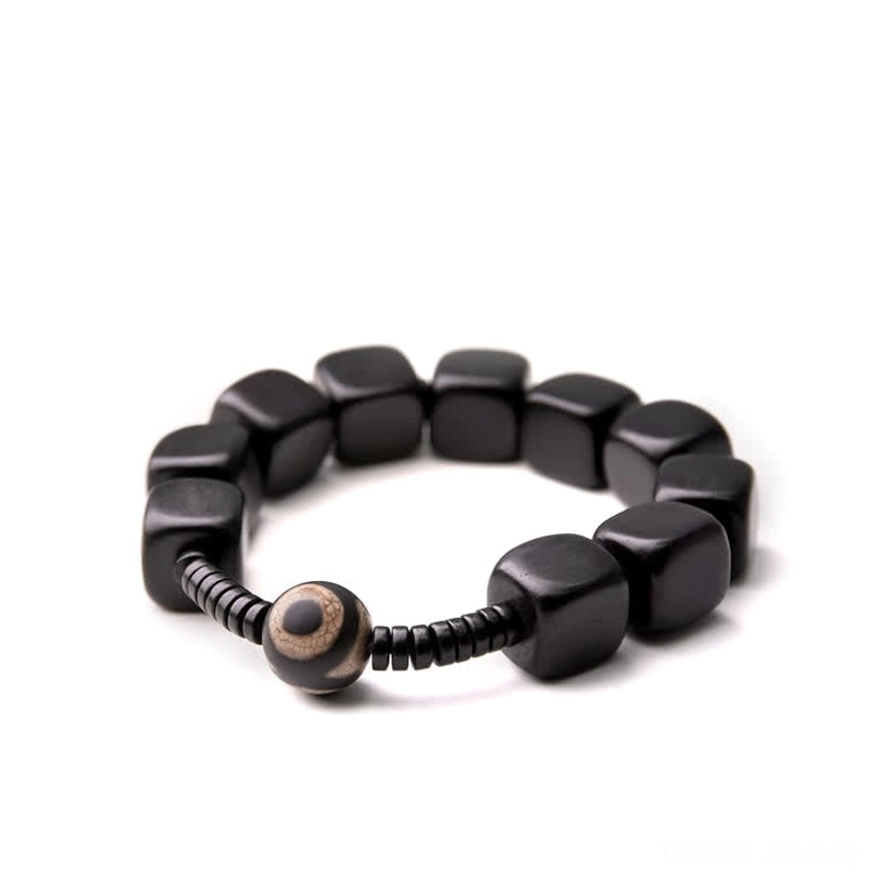 Handcrafted tibetan dzi bracelet gift for meditation spiritual seekers wellness enthusiasts boho fashion jewelry