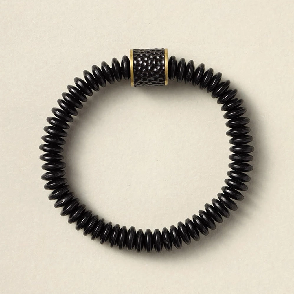 Tibetan auspicious clouds bracelet product photography showing complete design and handcrafted quality