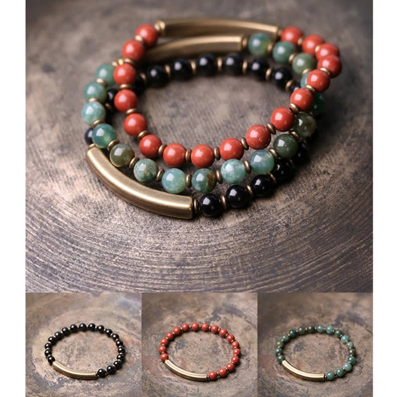 Tibetan healing crystal bracelet spiritual practice - meditation wellness tool