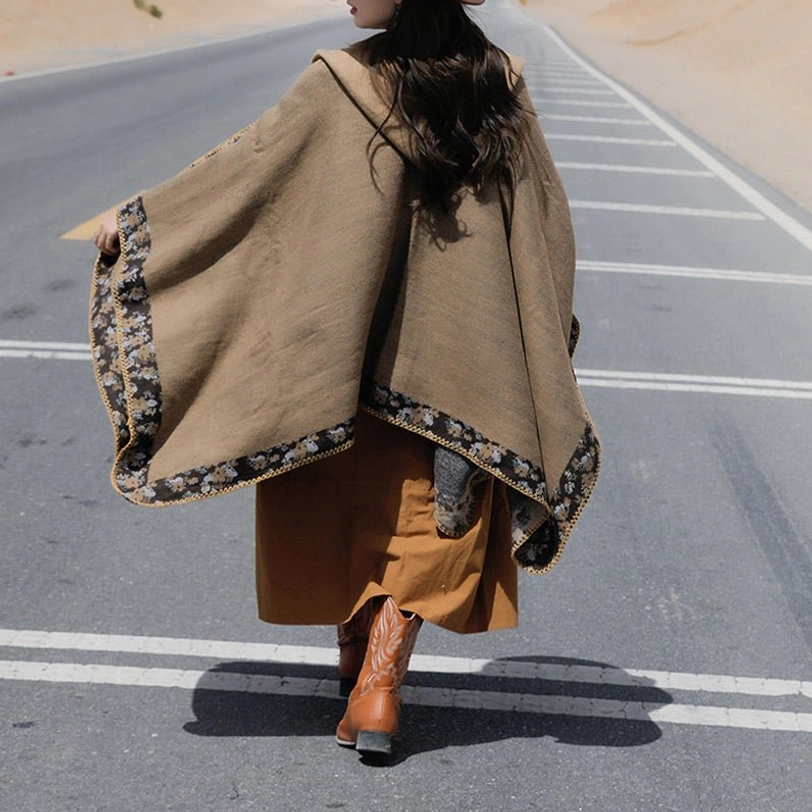 Tibetan hooded cloak gift packaging presentation for conscious culture-appreciating consumers