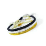 Tibetan King Kong Knot amulet bracelet set three pieces black gray khaki handwoven protection