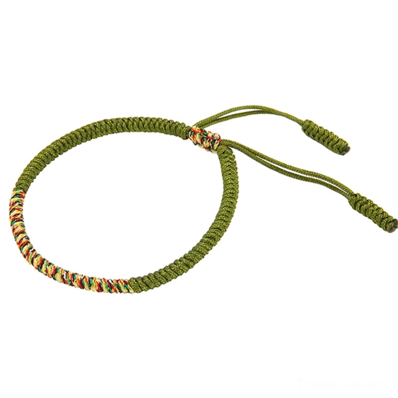 Tibetan King Kong knot protection bracelet handmade by Buddhist artisans, multicolor braided design spiritual accessory