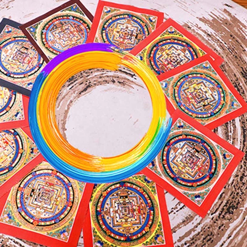 Tibetan mandala thangka home décor art piece for meditation space, altar, or spiritual sanctuary