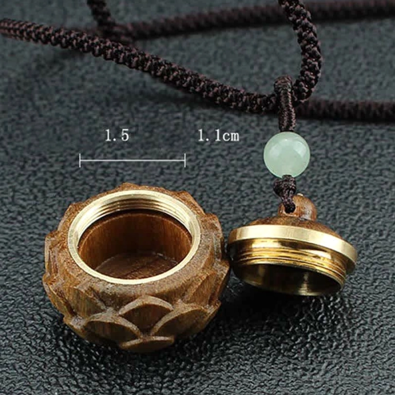 Adjustable Tibetan necklace with braided black cord and hand-knotted beads, showing closure and length adjustment mechanism