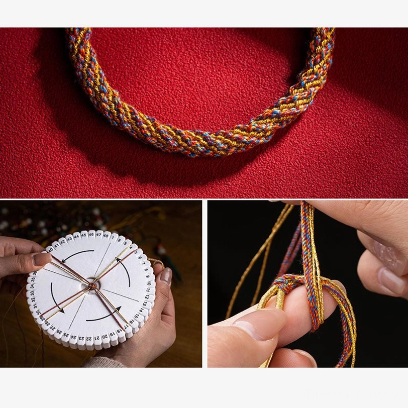 Tibetan Om Mani Padme Hum Ruyi bracelet full product overview with all charm details