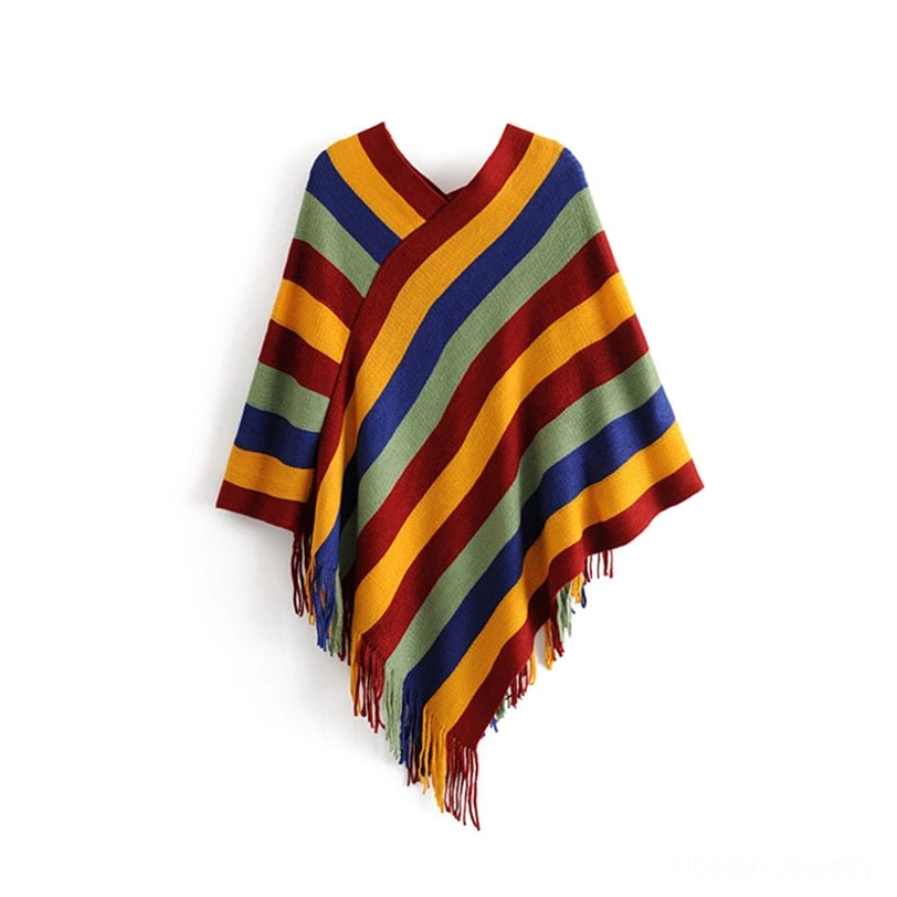 Tibetan poncho shawl environmental sustainability messaging highlighting natural eco-friendly materials