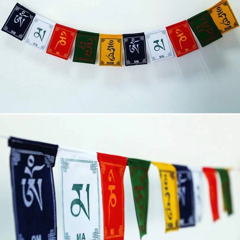 Tibetan prayer flag eco-friendly natural materials supporting traditional artisan communities