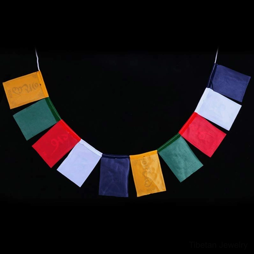 Tibetan prayer flag spiritual meaning explaining Om Mani Padme Hum compassion mantra significance