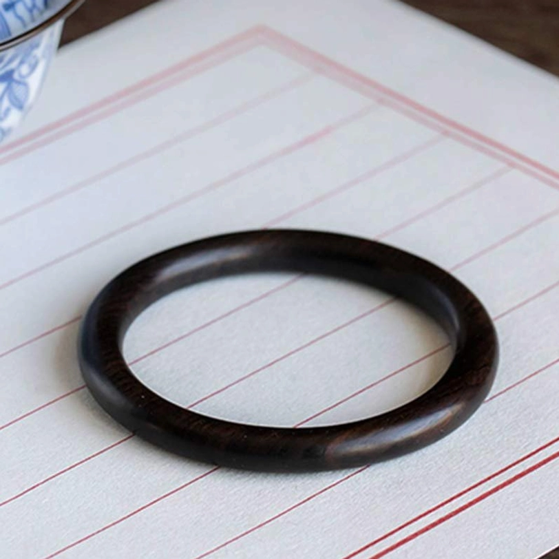 Tibetan wood protection bracelet in multiple sizes - sizing guide showing various diameter options for perfect fit