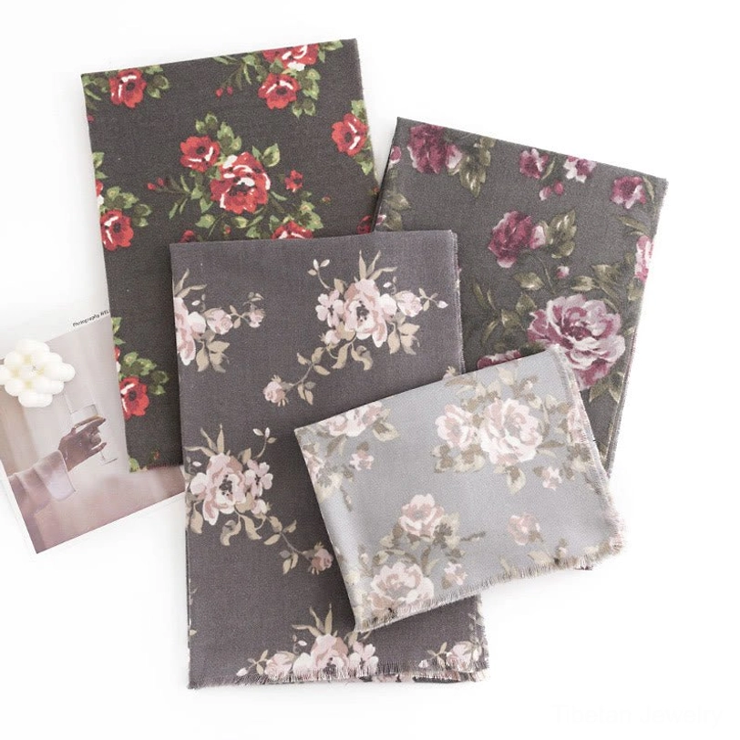 Tibetan rose floral shawl care instructions showing proper washing and storage for longevity