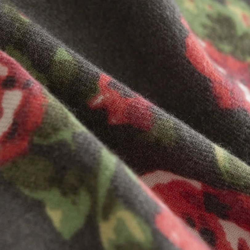 Tibetan rose botanical shawl lightweight and packable for travel and outdoor adventures