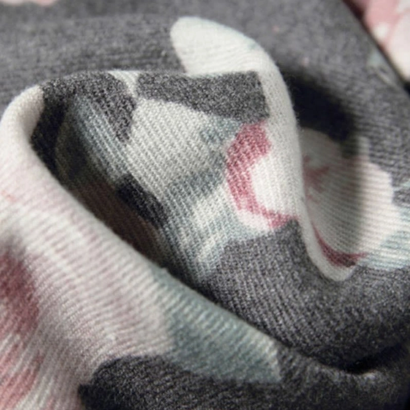 Tibetan rose shawl travel wrap packed demonstrating portable size and lightweight design for on-the-go style