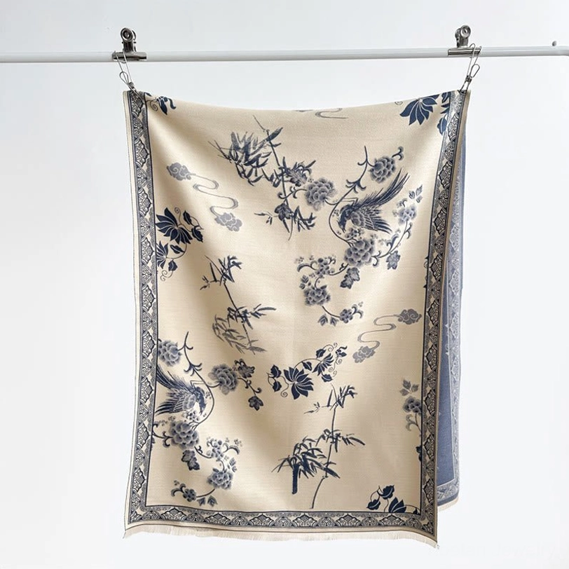 Tibetan scarf styling inspiration and versatile wearing options flat lay