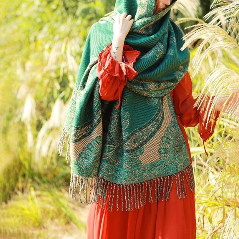 Tibetan vine leaf shawl cultural heritage and artistic significance