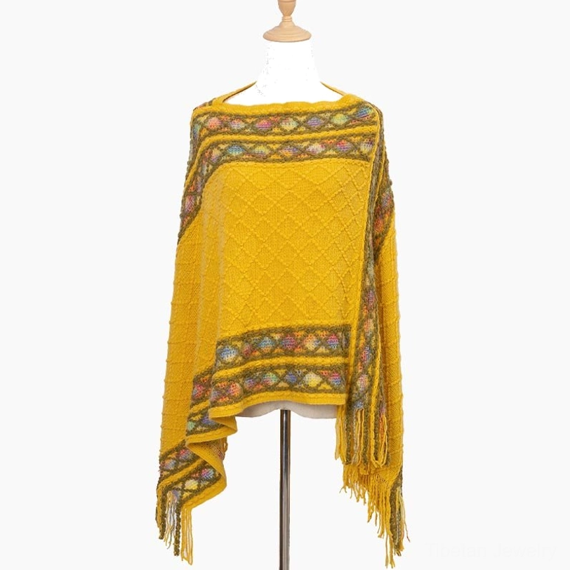 Tibetan ethnic shawl gift packaging and presentation showing cultural heritage and artisanal quality