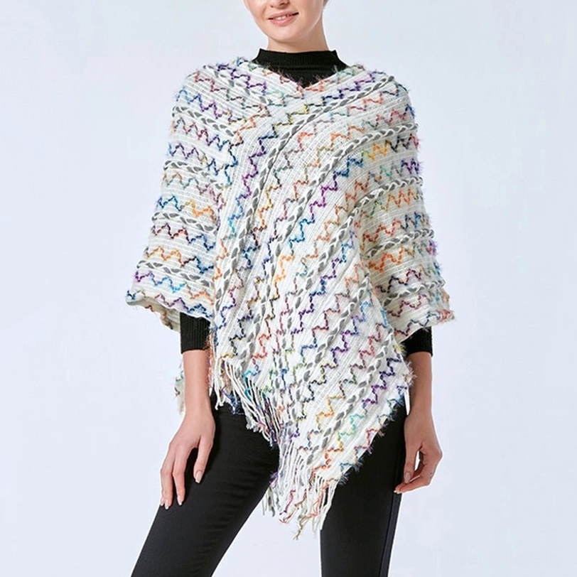 Tibetan tassel shawl with balanced color harmony representing Buddhist philosophy