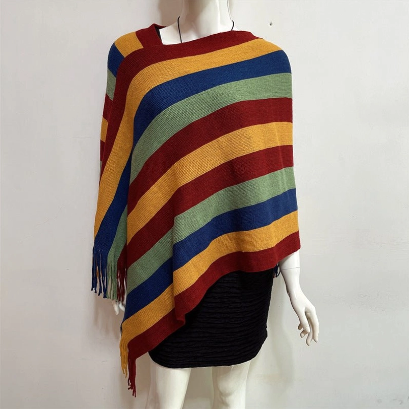 Tibetan tassel shawl used as travel blanket on airplane or transport showing portability benefits