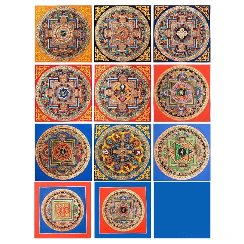 Tibetan thangka wall display showing how to present handcrafted Buddhist scroll art in home or altar space