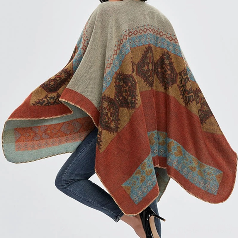 Tibetan ethnic wrap throw blanket cozy living room home decor draped over sofa or bed for ambient warmth