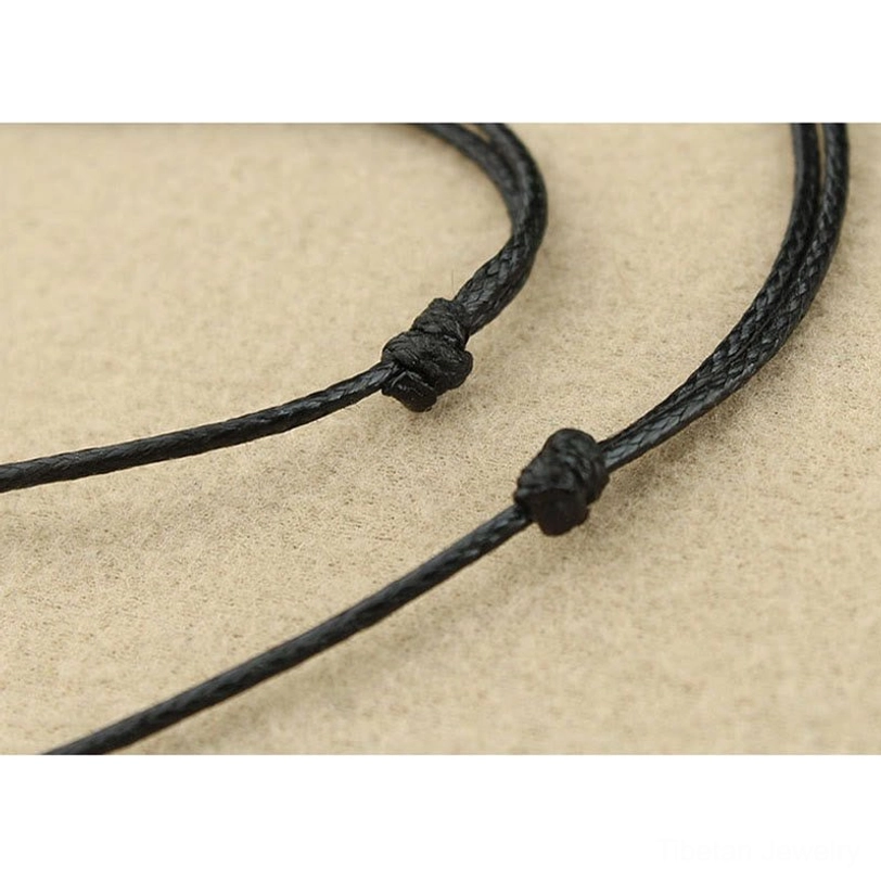 Authentic Tibetan turquoise protection necklace with ethnic patterns and natural stone variations